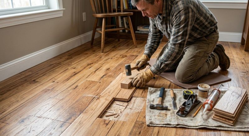 Mahogany Floor Repair