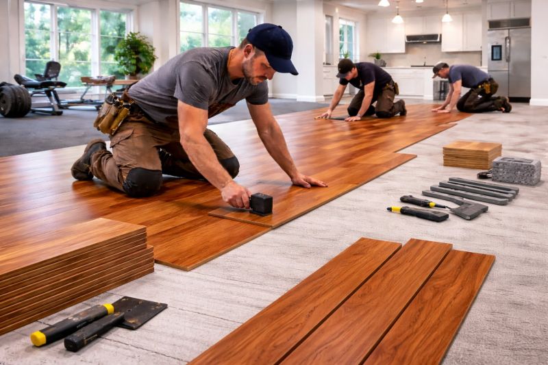 Cherry Floor Installation in Brandy Station, VA
