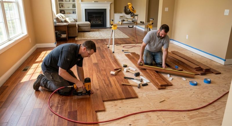 Cherry Floor Installation in Dumfries, VA