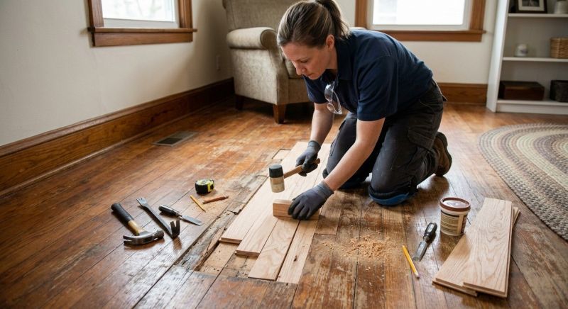 Hardwood Floor Repair in Triangle, VA