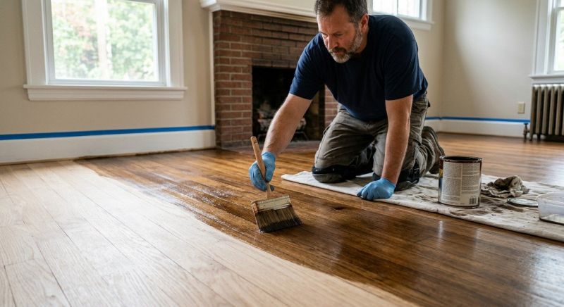 Hardwood Floor Staining in Ashburn, VA
