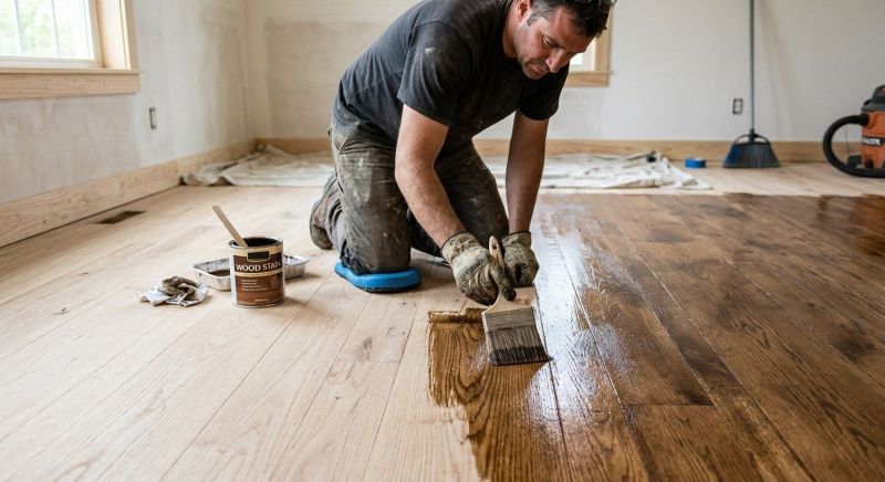 Hardwood Floor Staining in Fairfax, VA