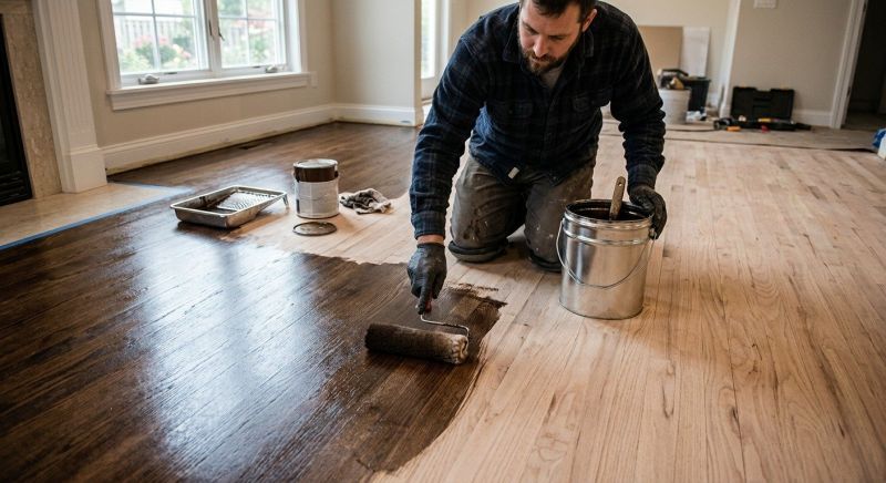 Hardwood Floor Staining in Reston, VA