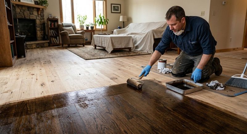 Hardwood Floor Staining in Triangle, VA