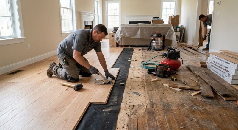 Hardwood Replacement in Triangle, VA