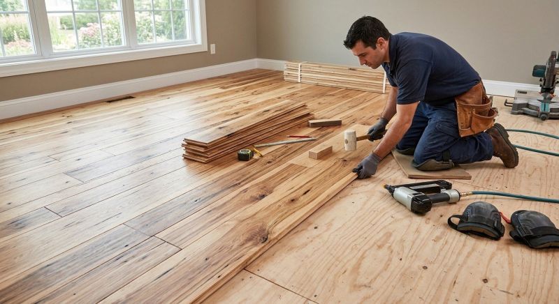 Hickory Floor Installation in Warrenton, VA