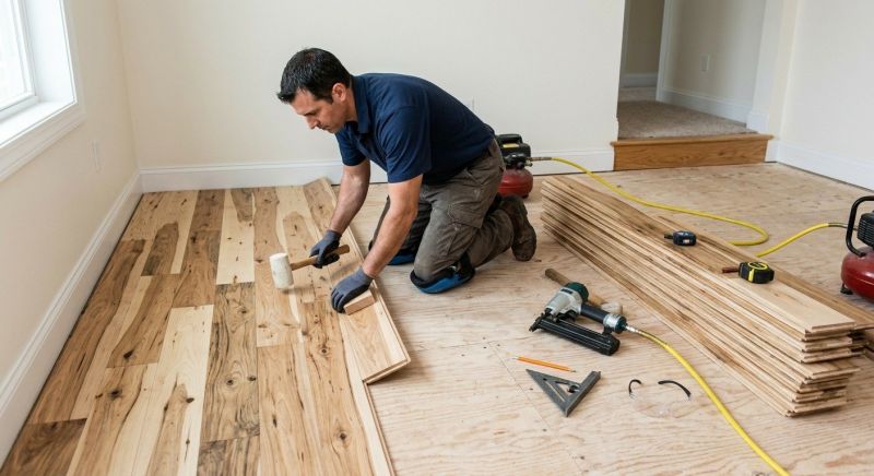 Hickory Floor Installation in Warrenton, VA