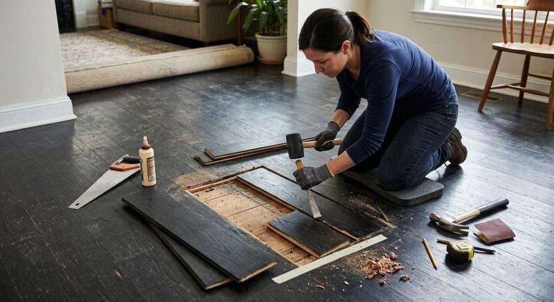 Mahogany Floor Repair in Warrenton, VA