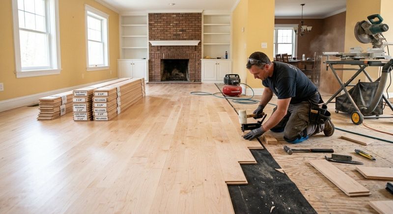 Maple Flooring Installation in Fauquier County, VA