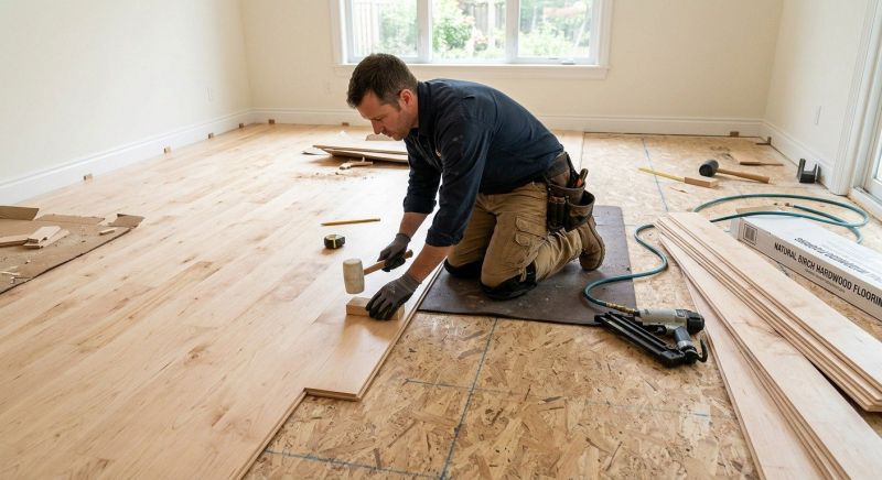 Maple Flooring Installation in Triangle, VA