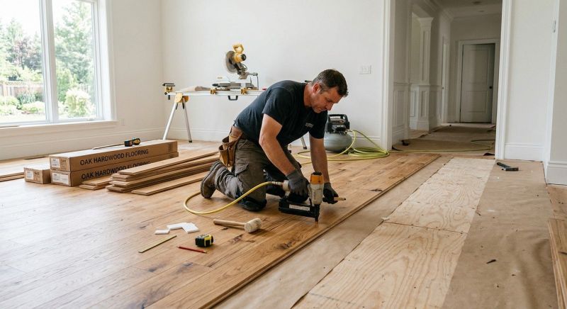Oak Floor Installation in Chantilly, VA