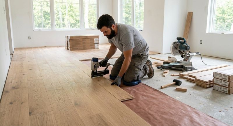 Oak Floor Installation in Marshall, VA