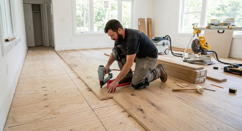 Oak Floor Installation in Reston, VA