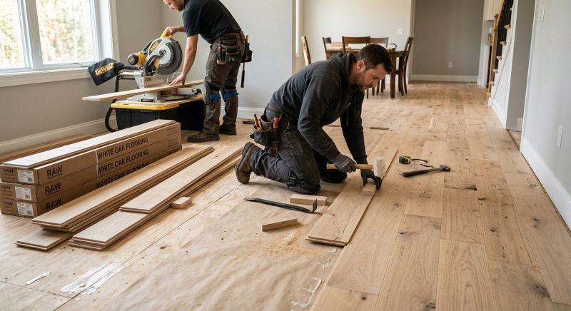 Oak Floor Installation in Upperville, VA