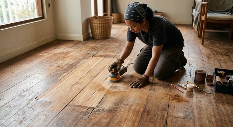 Teak Floor Repair in Warrenton, VA