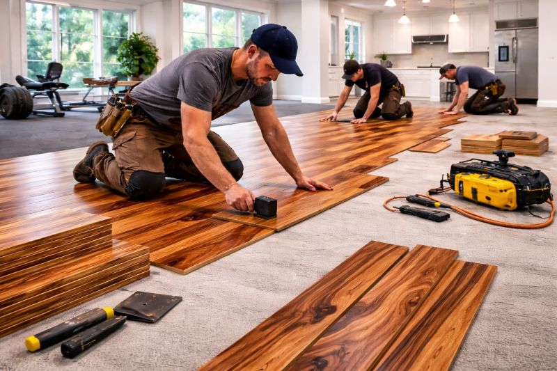 Teak Flooring Installation in Warrenton, VA