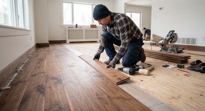 Walnut Flooring Installation in Warrenton, VA