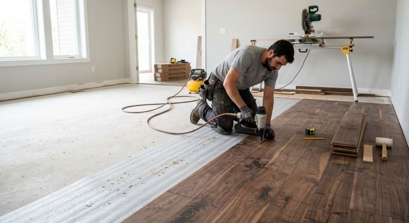 Walnut Flooring Installation in Warrenton, VA