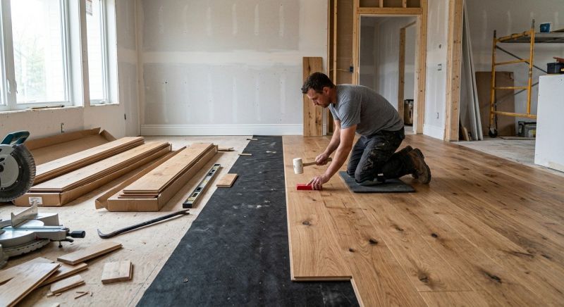 Wide Plank Floor Installation in Warrenton, VA