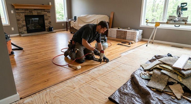 Wood Floor Replacement in Ashburn, VA