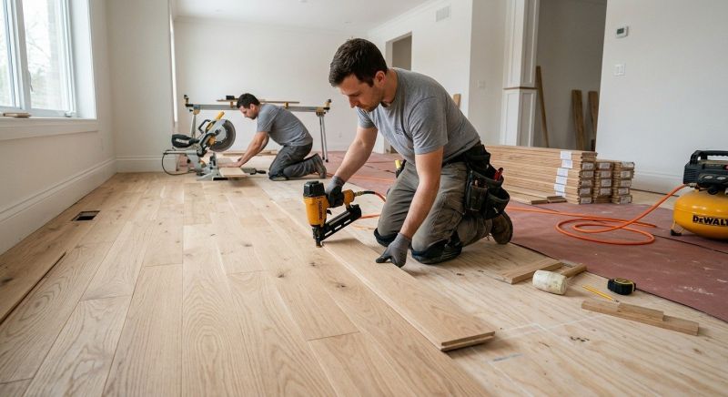 Wood Floor Replacement in Marshall, VA