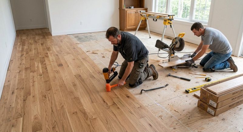 Wood Floor Replacement in Marshall, VA