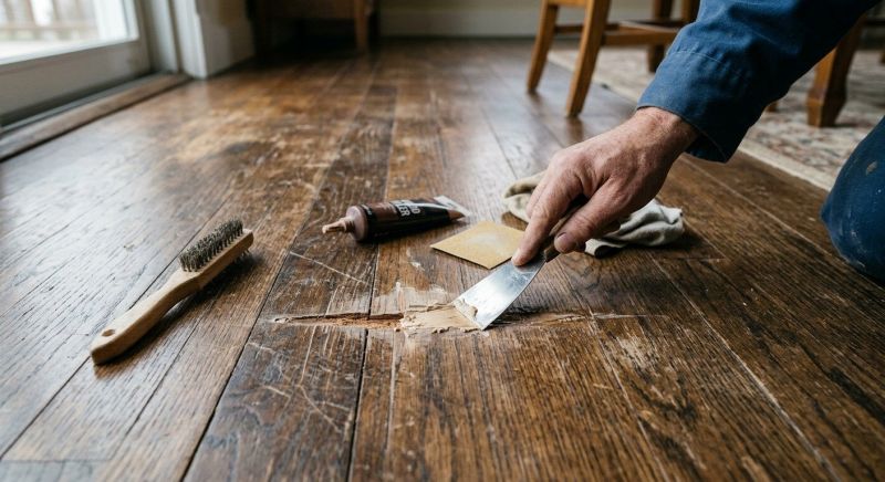 Wood Floor Scratch Repair in Amissville, VA