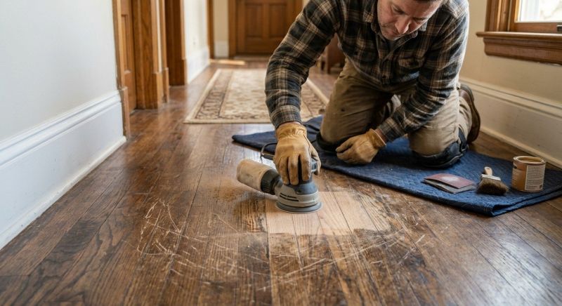 Wood Floor Scratch Repair in Bristow, VA